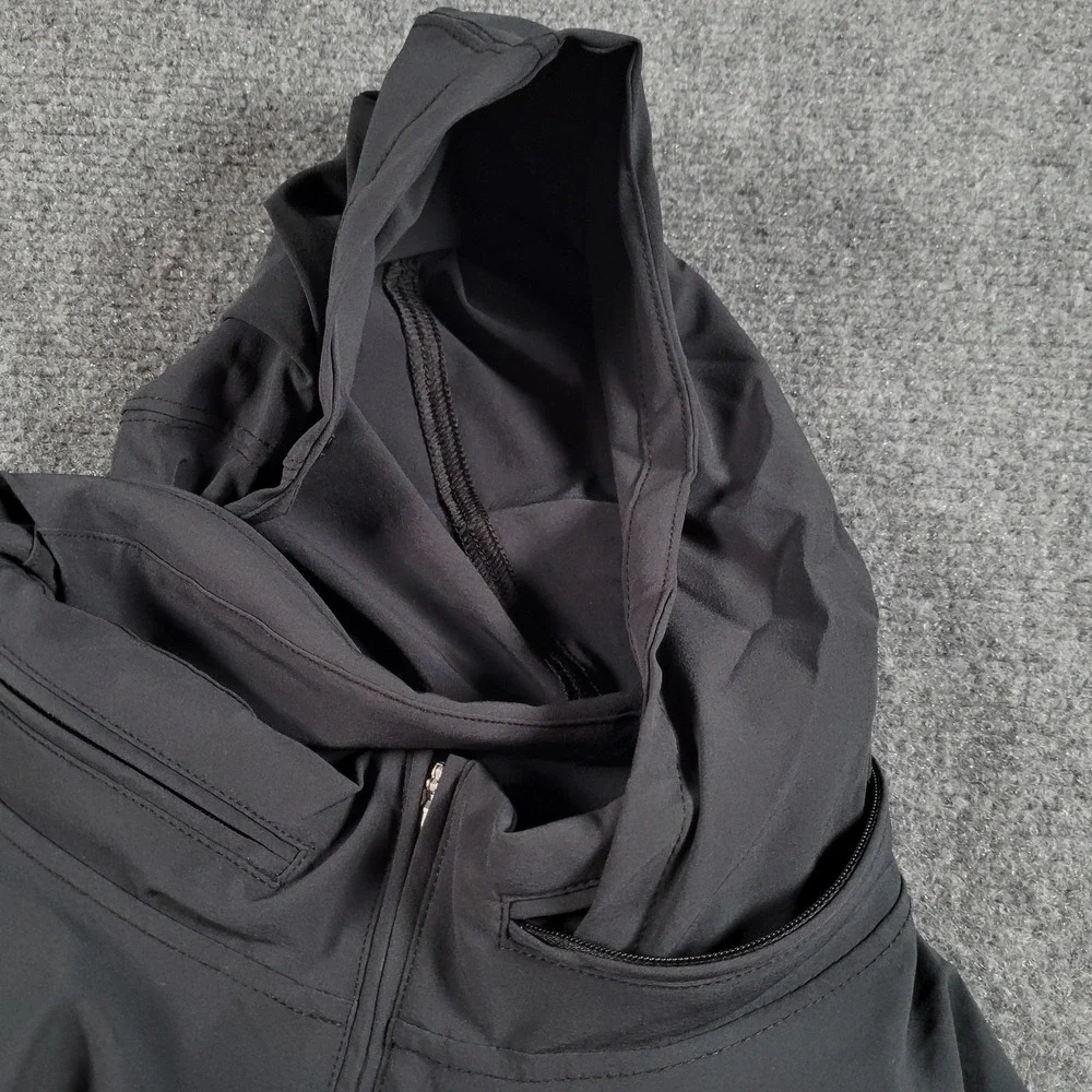 New York Jets Windshirt‎ Mens XL Black Packable Hood Pullover NFL Football Nike